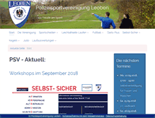 Tablet Screenshot of polsv-leoben.at